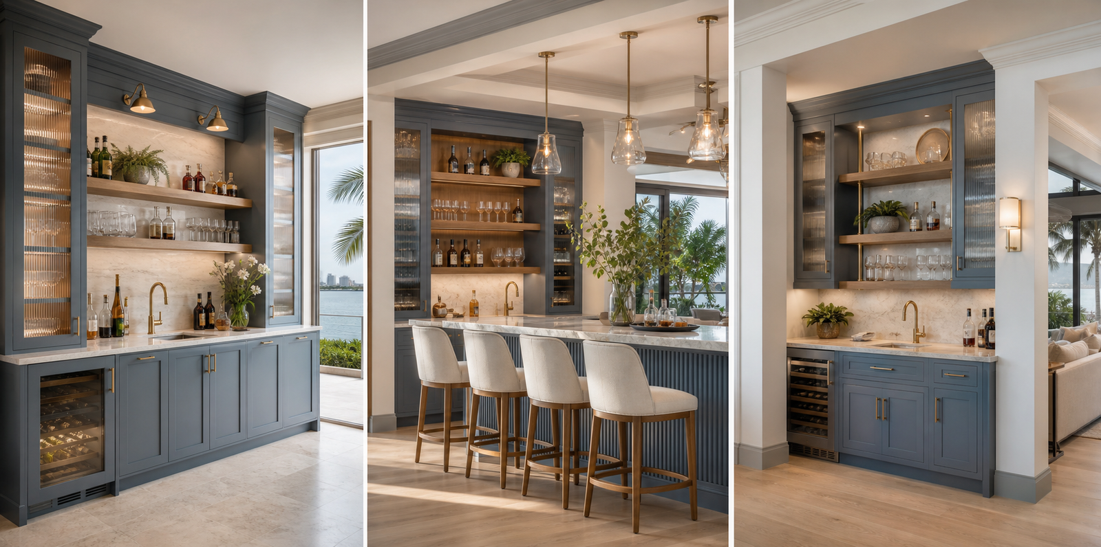 Blue-Gray Shaker bar inspiration rendering