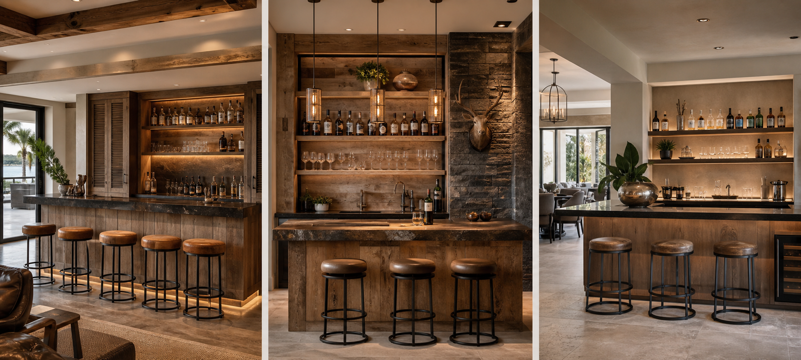 Rustic bar inspiration rendering
