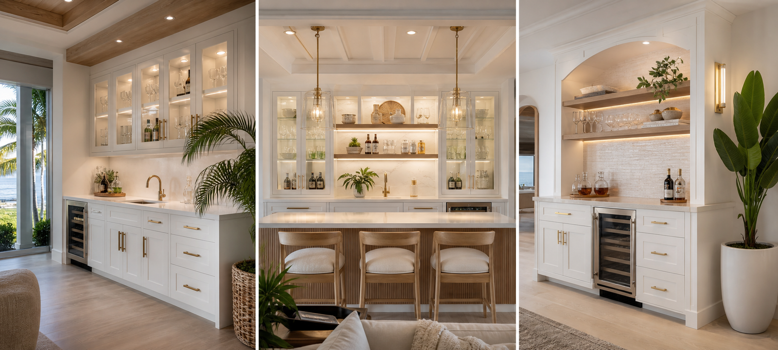 White Shaker bar inspiration rendering
