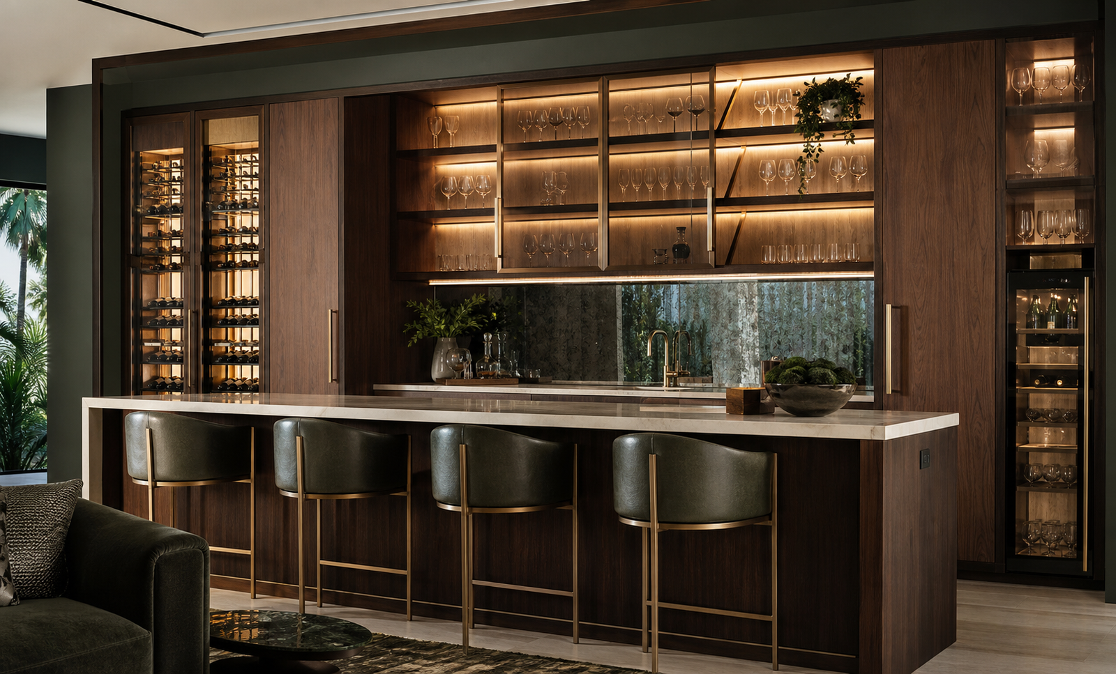 Custom home bar design inspiration
