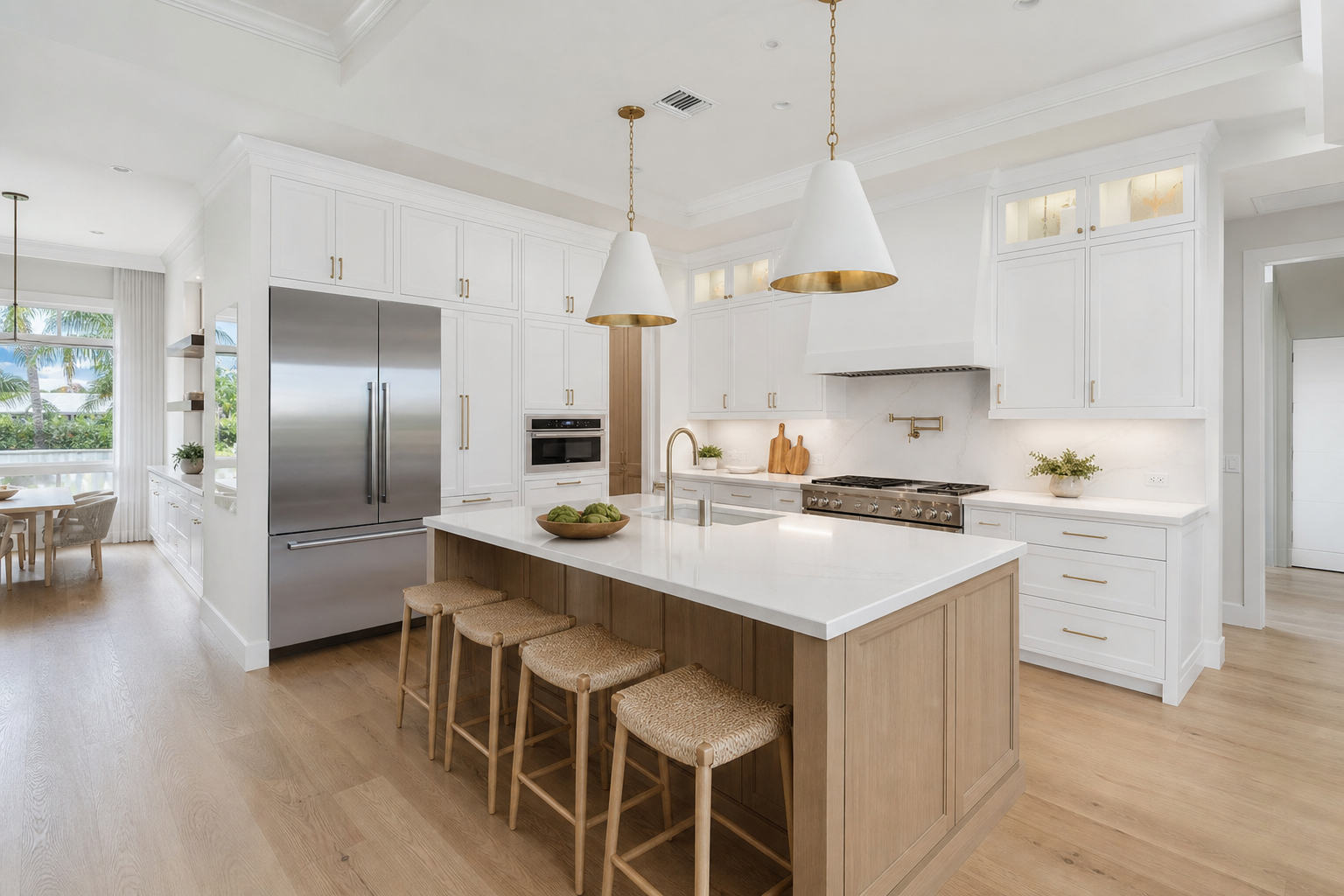 Classic White Shaker custom kitchen by Papa's Creations