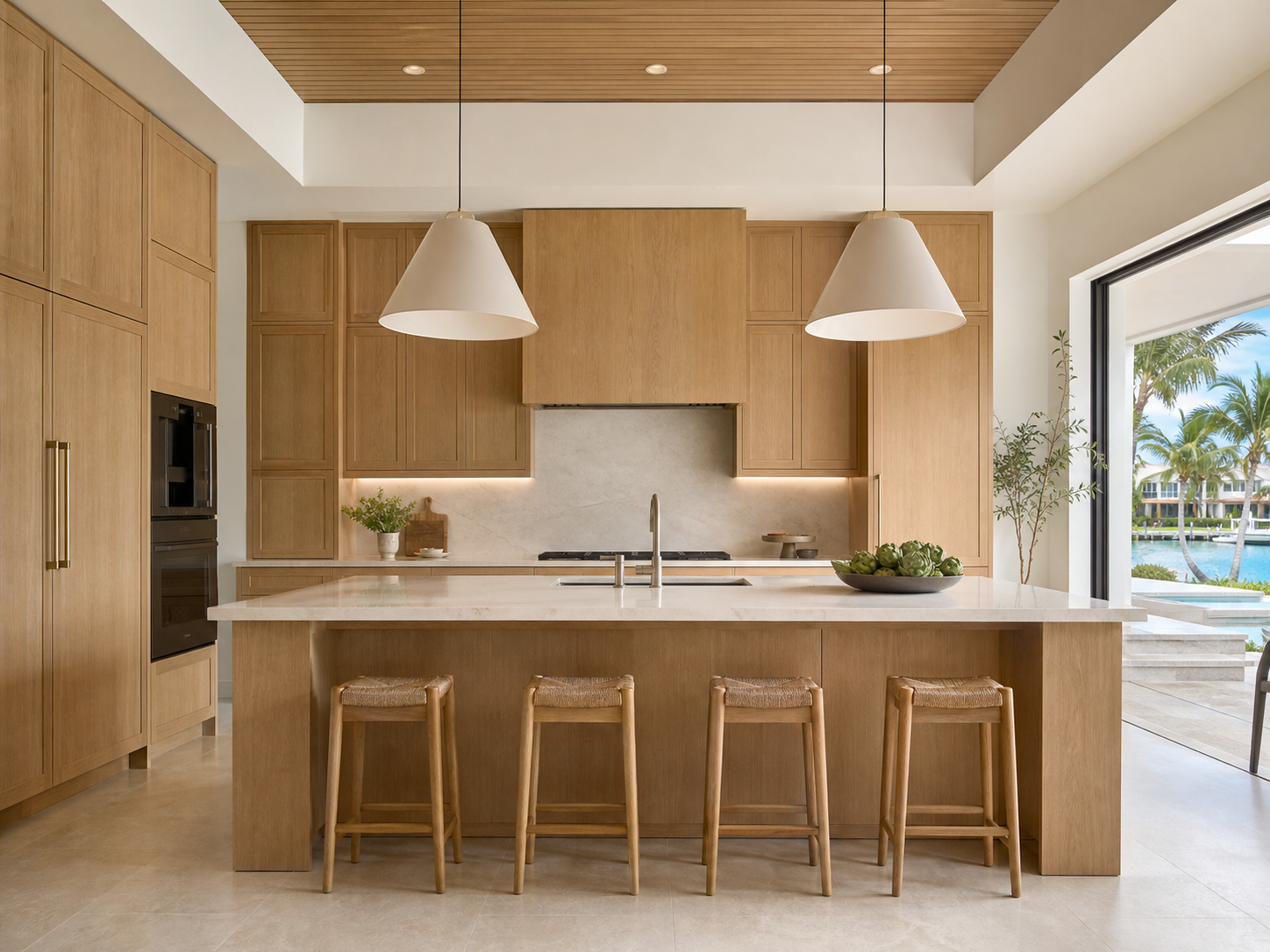 Natural White Oak custom kitchen by Papa's Creations